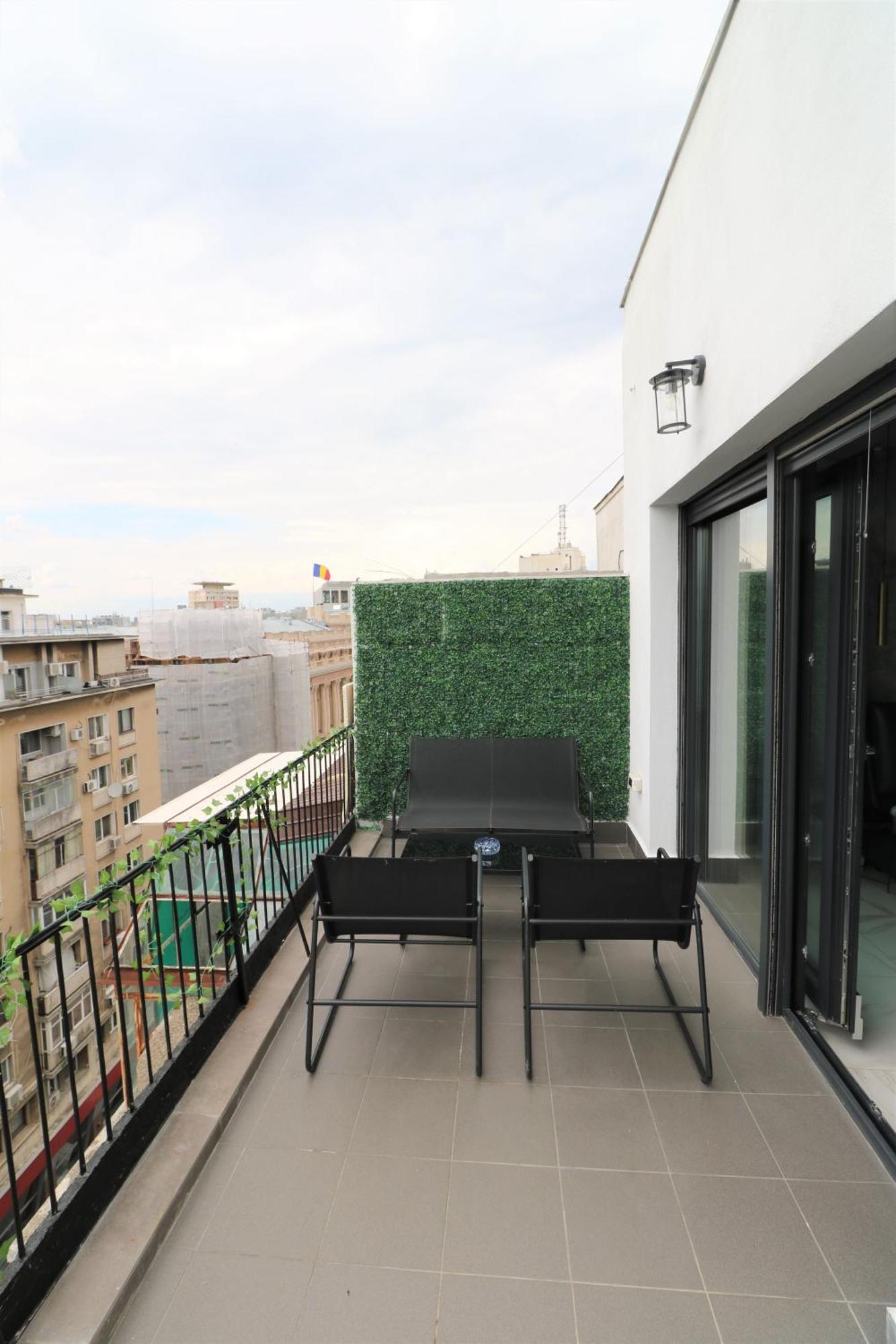 Deluxe Skyline Retreat Studio - Old Town Bukarest Kültér fotó