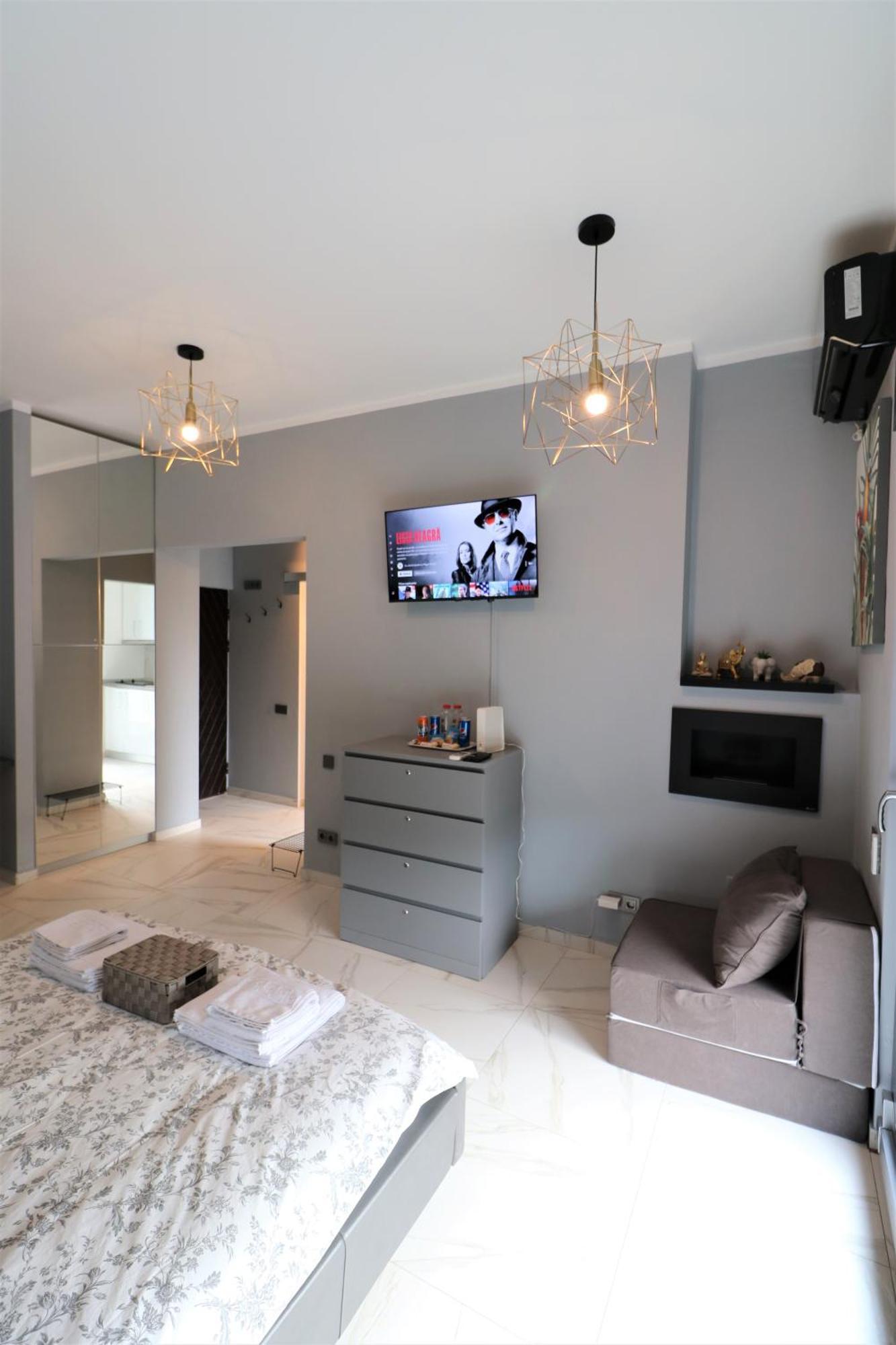 Deluxe Skyline Retreat Studio - Old Town Bukarest Kültér fotó